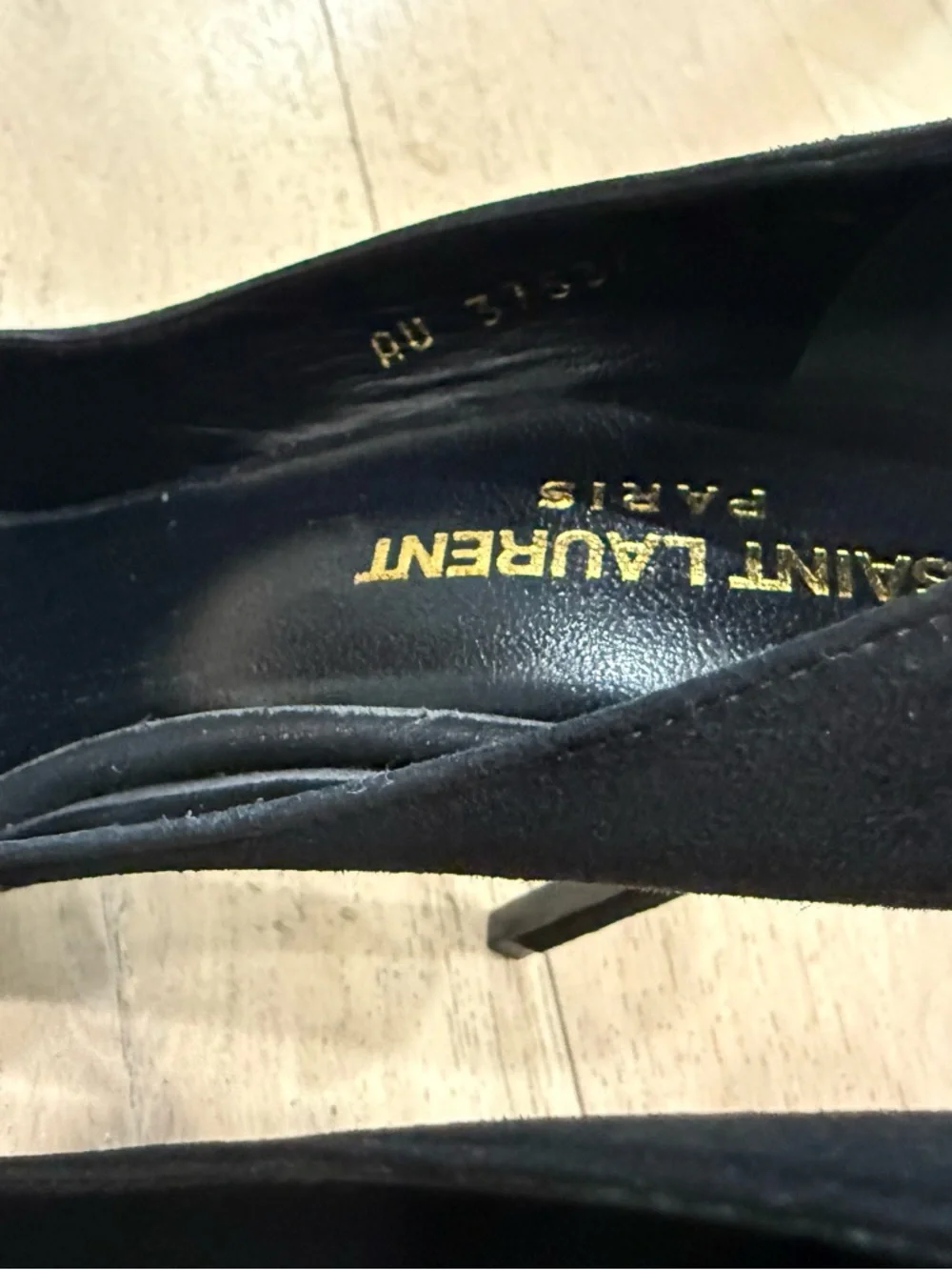 Saint Laurent Black Suede Pointed Pumps - Classic Stiletto - Picture 5 of 6